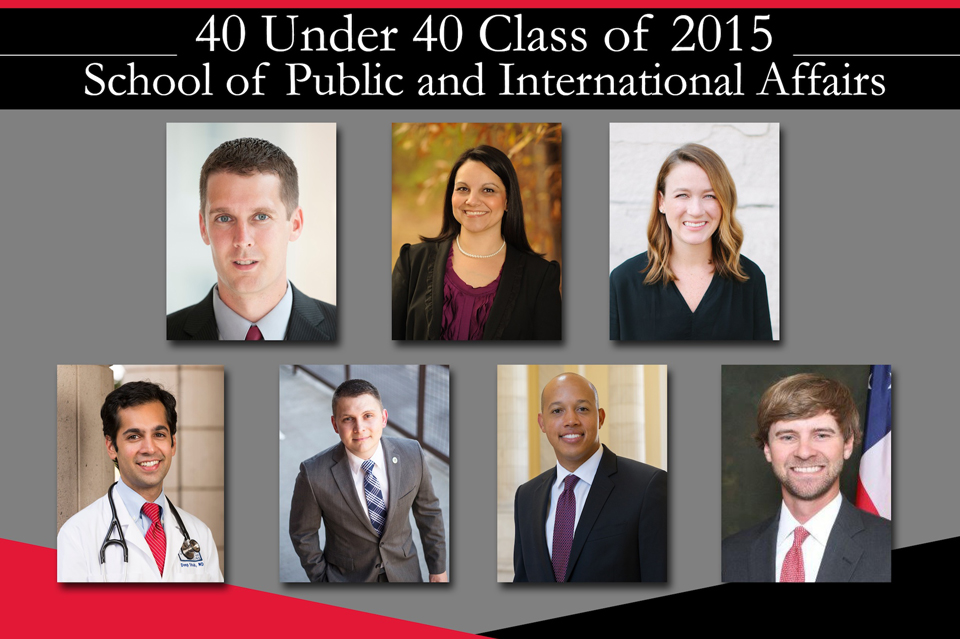 Seven SPIA Grads Named to 40 Under 40 Class of 2015