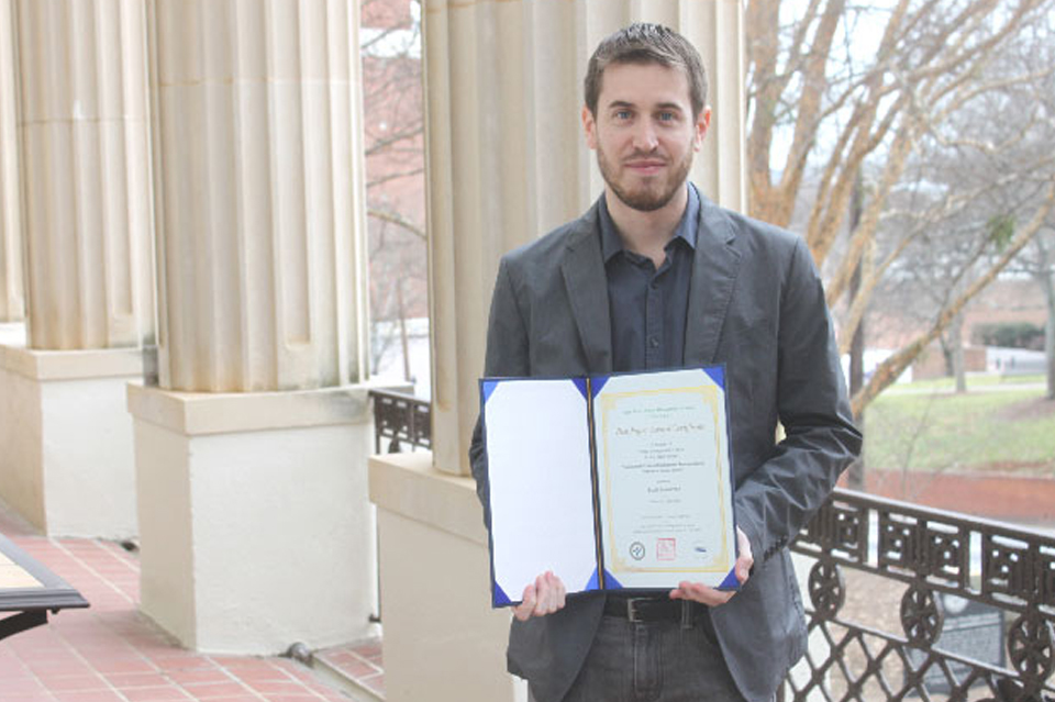 MPA student Receives Best Paper Award