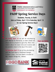 Join PADP for spring service days