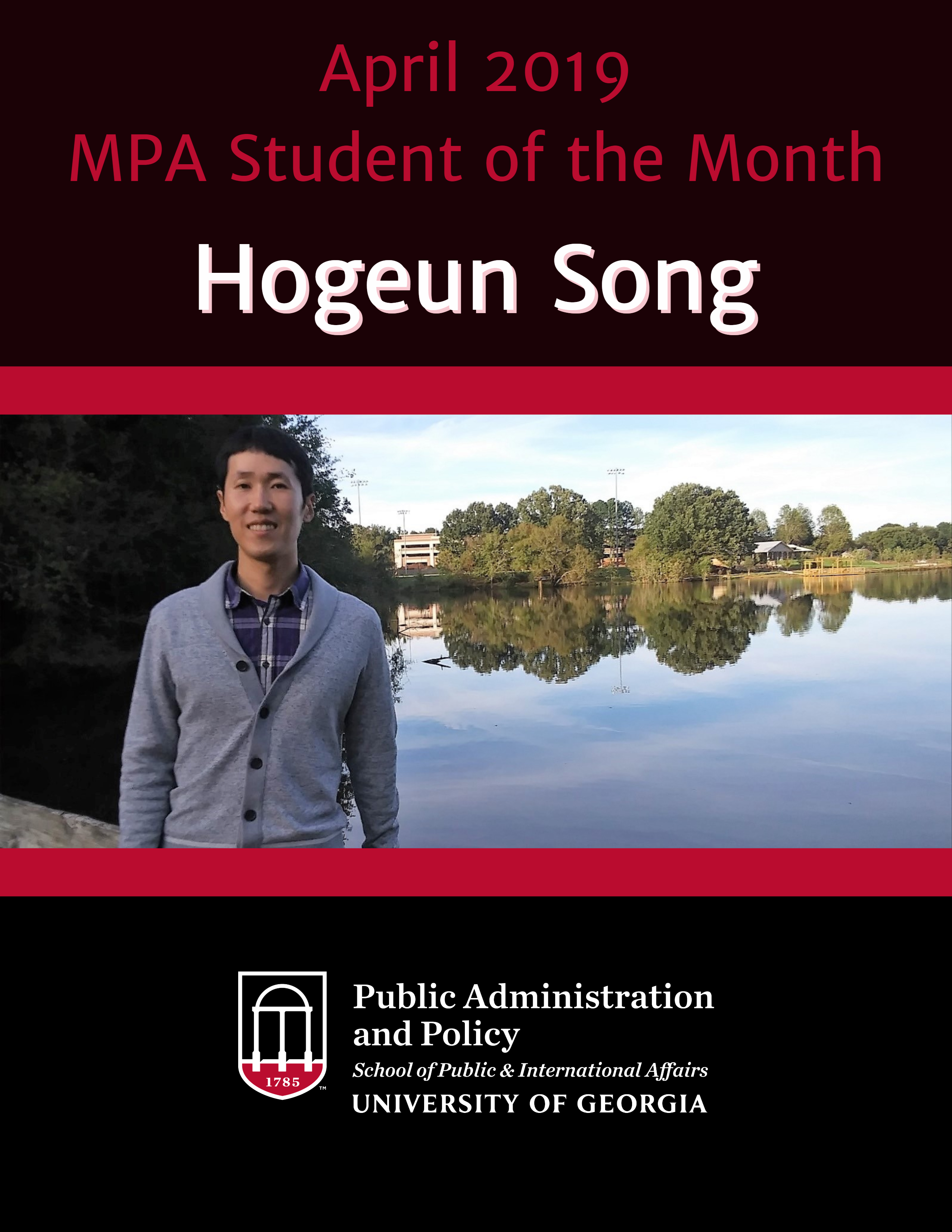 April 2019 MPA Student of the Month: Hogeun Song
