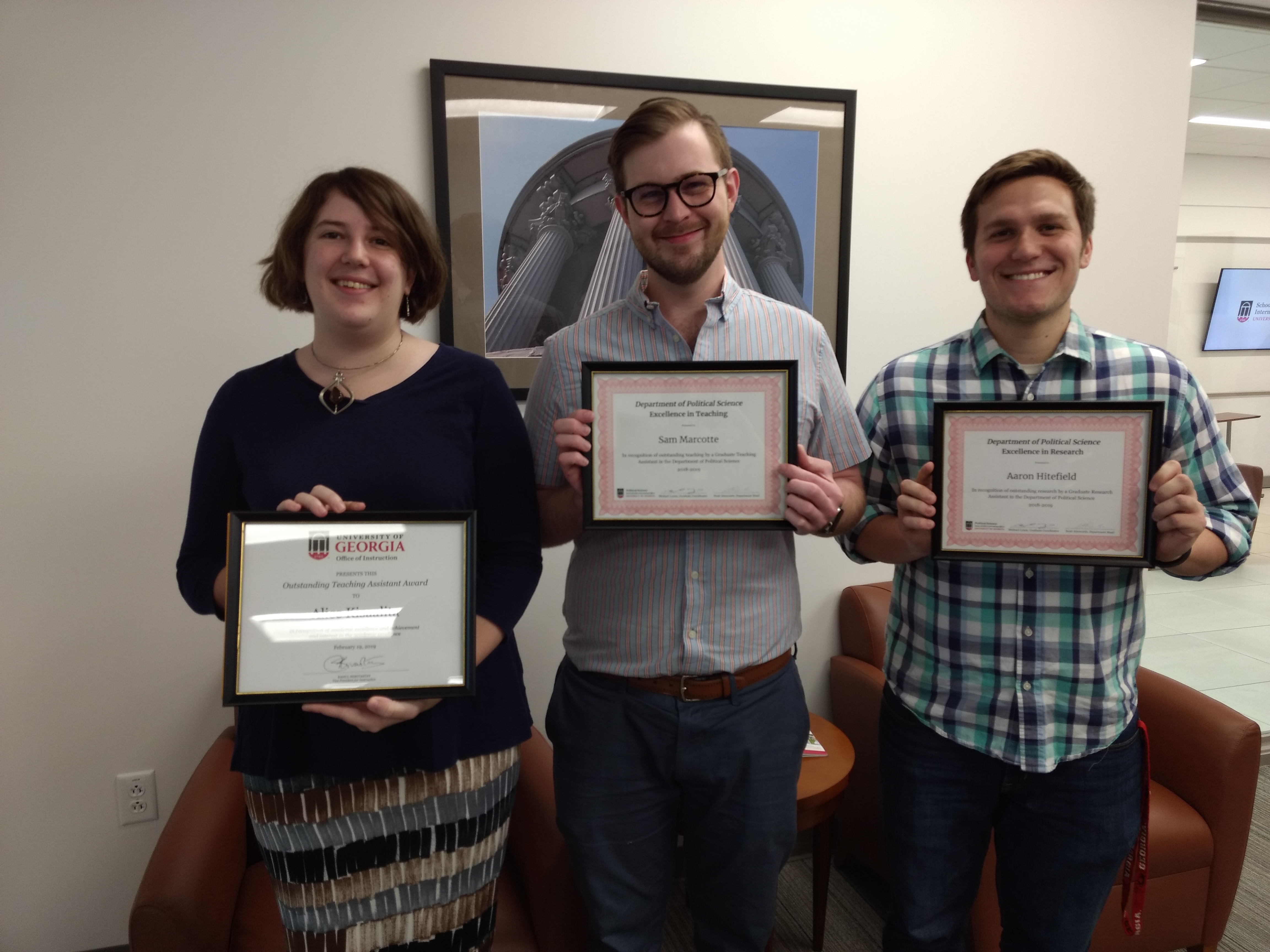 Political science graduate students win teaching and research awards