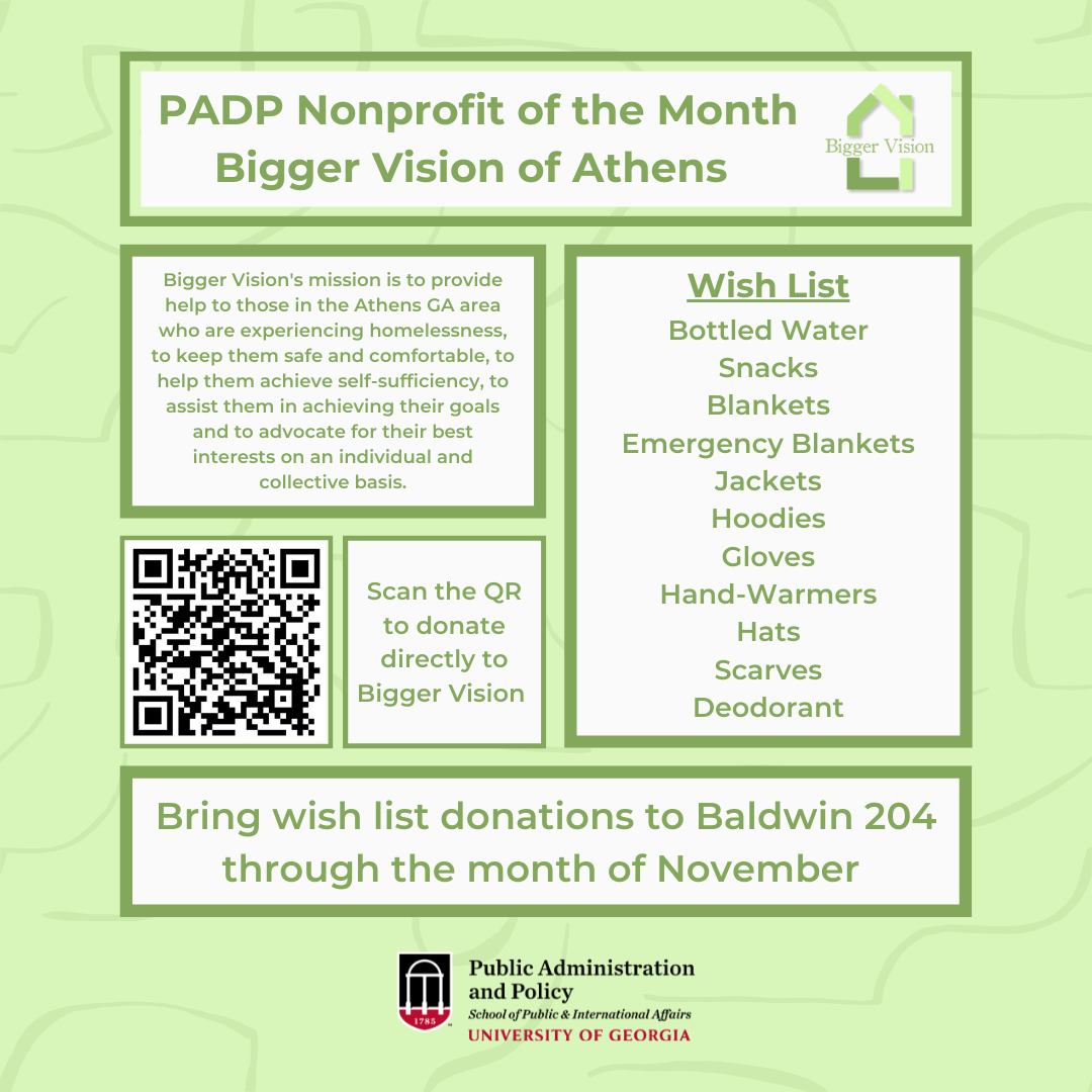 Help Out Bigger Vision of Athens – PADP’s November Nonprofit of the Month!