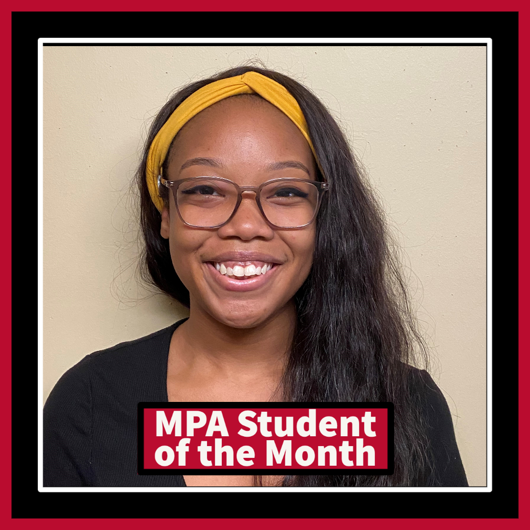 January 2023 MPA Student of the Month: Adi’a Smith