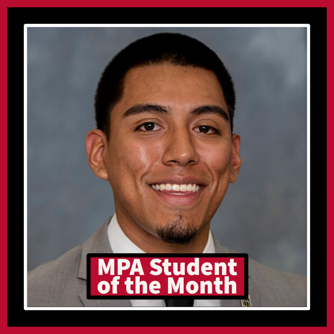 March 2023 MPA Student of the month: Joshua Duarte Martinez