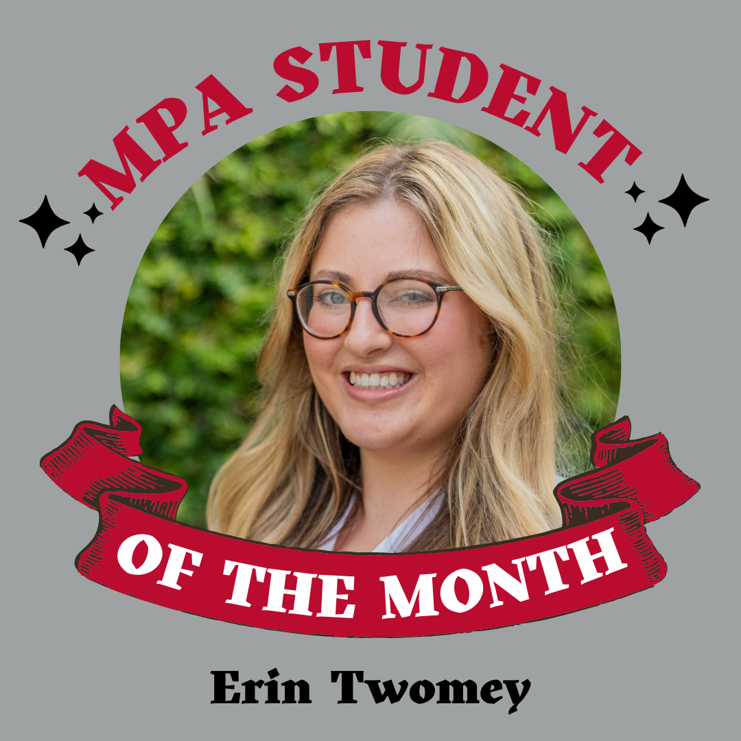 August 2023 MPA Student of the Month: Erin Twomey