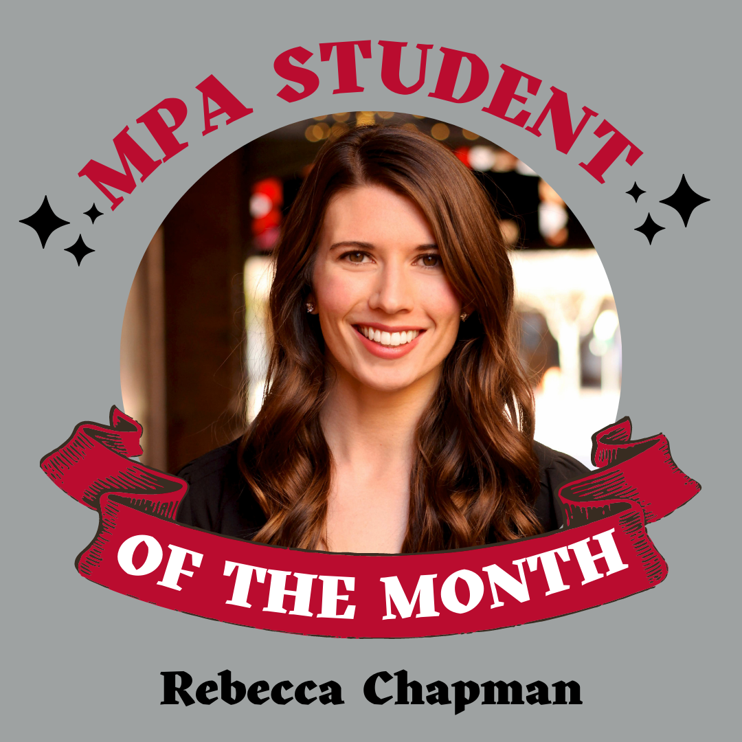 September 2023 MPA Student of the Month: Rebecca Chapman