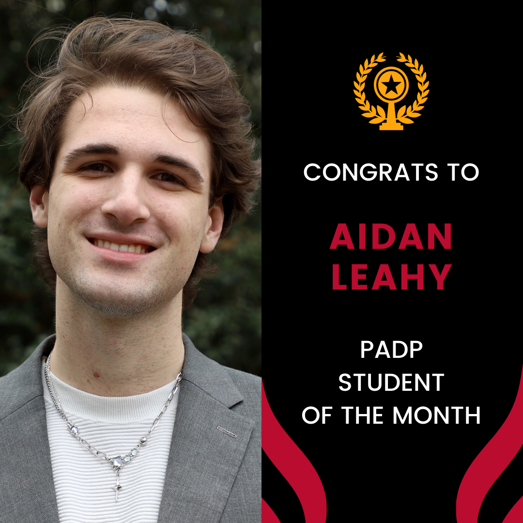 April 2024 MPA Student of the Month: Aidan Leahy