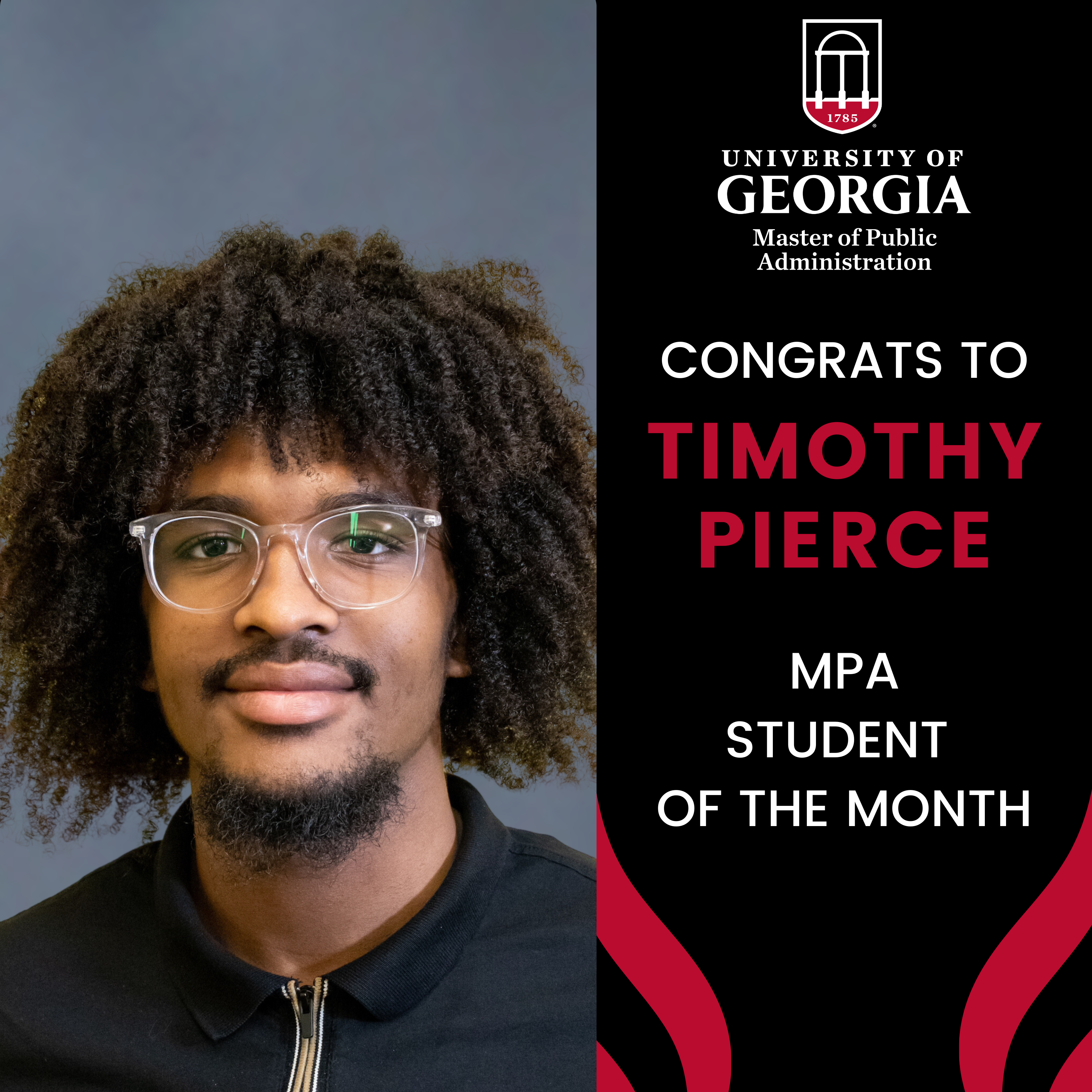 November 2024 MPA Student of the Month: Timothy Pierce