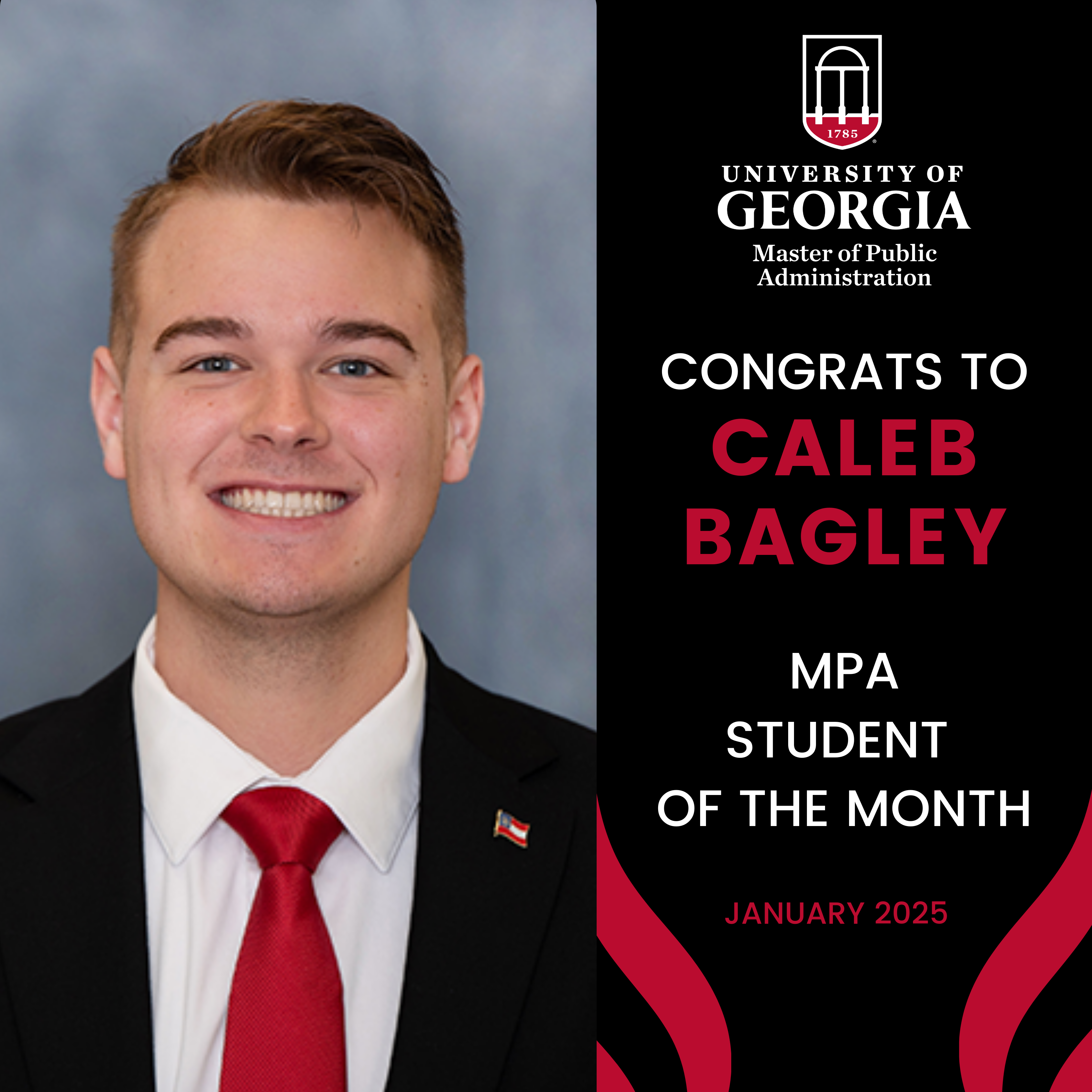 January 2025 MPA Student of the Month: Caleb Bagley