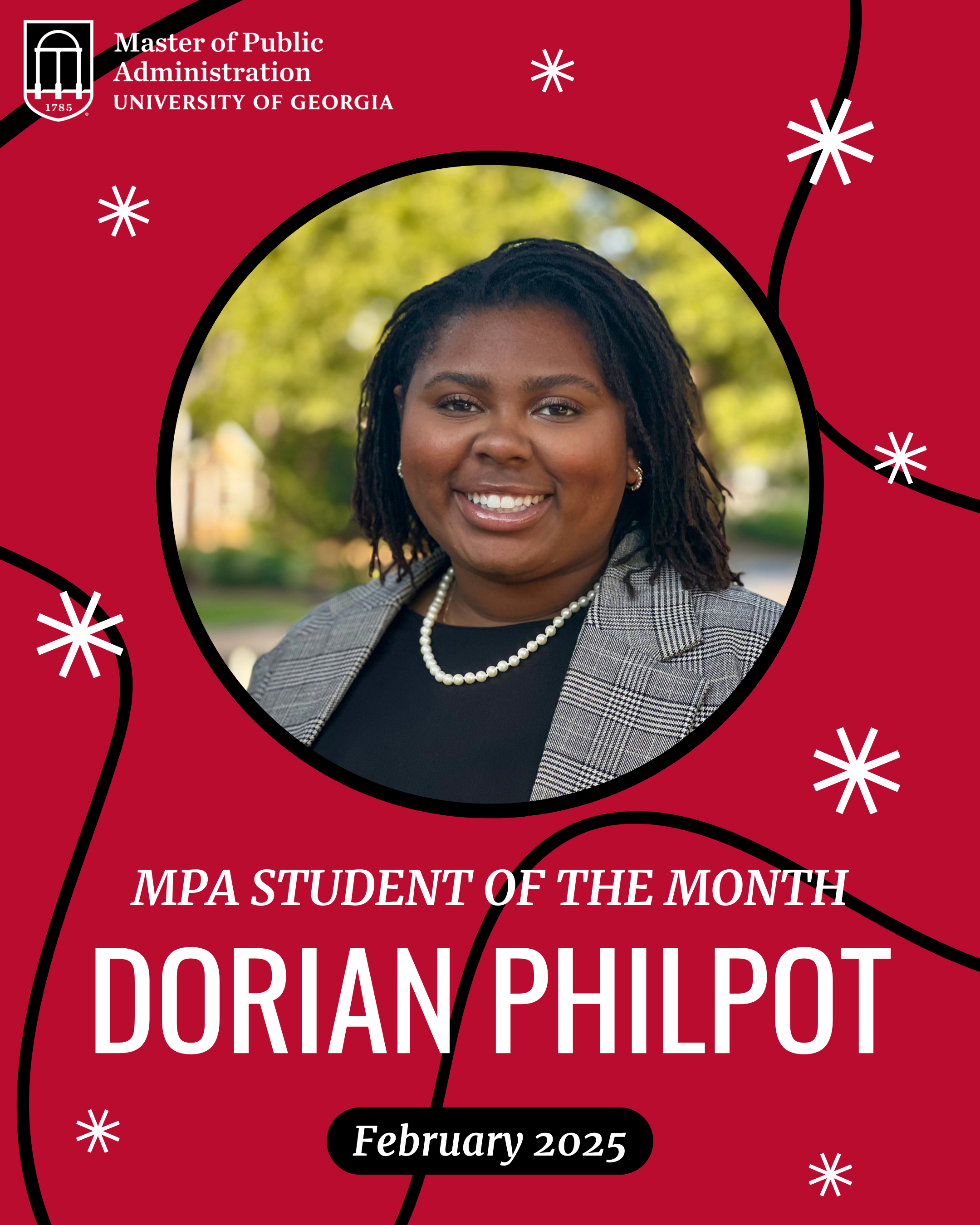 February 2025 MPA Student of the Month: Dorian Philpot