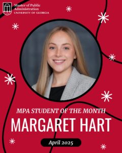 April 2025 MPA Student of the Month: Margaret Hart