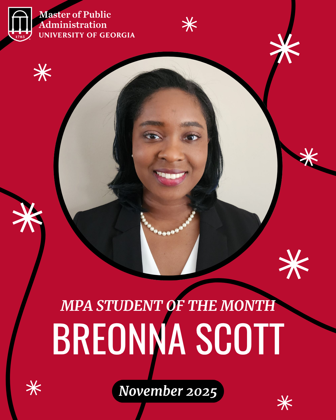 November 2025 MPA Student of the Month: Breonna Scott