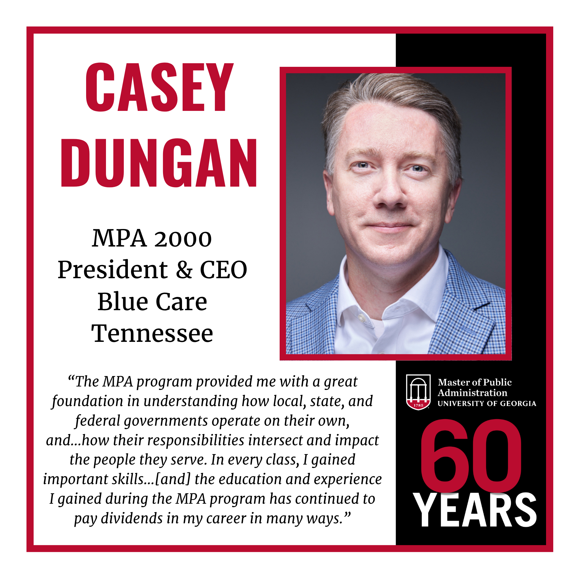 MPA 60th Anniversary Alumni Highlight: Casey Dungan
