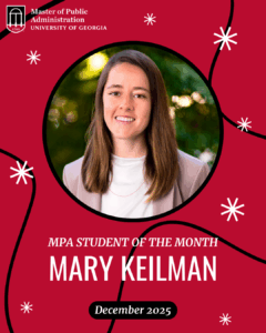 December 2025 MPA Student of the Month: Mary Keilman